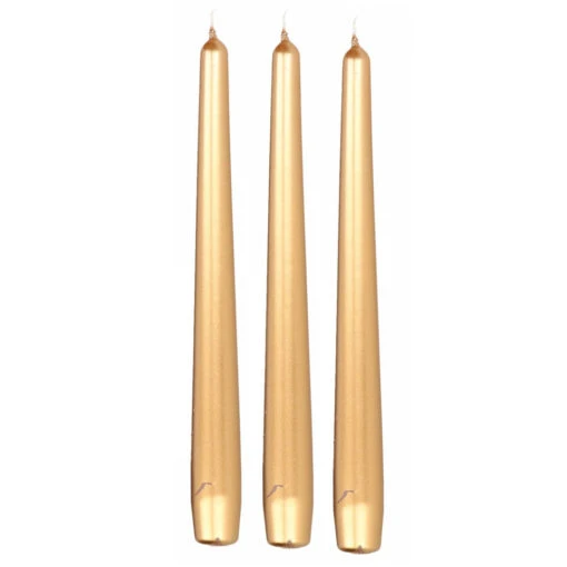 Enlightening Candles Dinerkaarsen - 12 Stuks - Goudkleurig - 25 Cm -Lifestyle-Productwinkel 1000010675