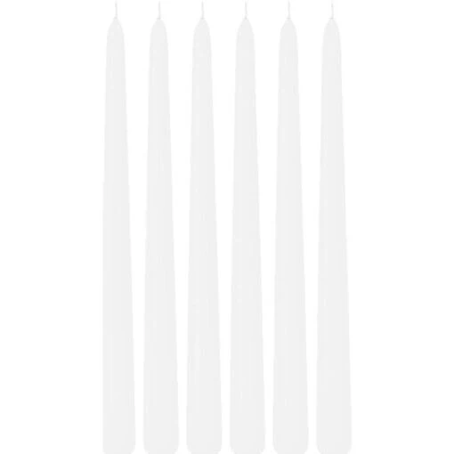 Trend Candles Dinerkaarsen - 6x - Wit - 13 Branduren - 30 Cm -Lifestyle-Productwinkel 1000010676