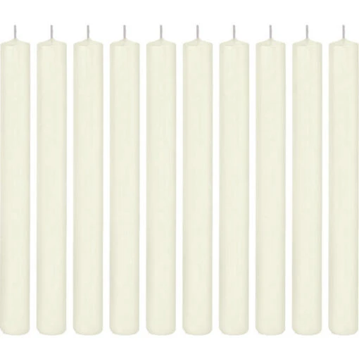 Trend Candles Dinerkaarsen - 10x - Ivoorwit - 14 Branduren - 25 Cm -Lifestyle-Productwinkel 1000010682