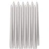 Trend Candles Dinerkaarsen - 12 Stuks - Zilver - 8 Branduren - 25 Cm -Lifestyle-Productwinkel 1000010685