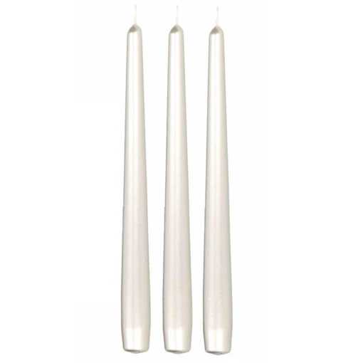 Enlightening Candles Dinerkaarsen - 12 Stuks - Zilverkleurig - 25 Cm -Lifestyle-Productwinkel 1000010689