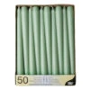 Conpax Candles Dinerkaarsen - 50x - Jade Groen - 7 Branduren - 25 Cm -Lifestyle-Productwinkel 1000011185