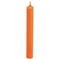 Merkloos Dinerkaarsen - Oranje - 25 Stuks - 7 Branduren - 18 Cm -Lifestyle-Productwinkel 1000013541 0101