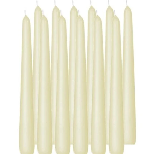 Trend Candles Dinerkaarsen - 12 Stuks - Ivoor Wit - 8 Branduren -Lifestyle-Productwinkel 1000013549