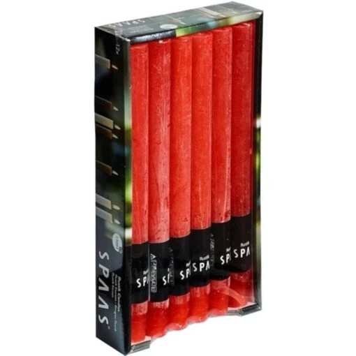 Candles By Spaas Dinerkaarsen - 12 Stuks - Rood - 10 Branduren -Lifestyle-Productwinkel 1000013560