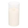 Bellatio Decorations Kaars - LED - Wit - In Glas - 15 Cm -Lifestyle-Productwinkel 1000013574