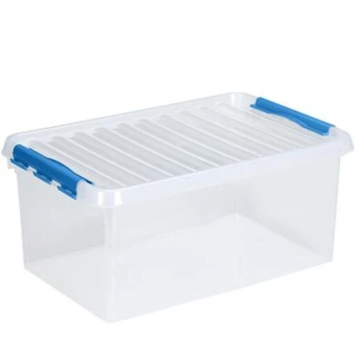 Q-line Opbergbox 45L Transparant Blauw -Lifestyle-Productwinkel 1000014164