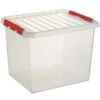 Q-line Opbergbox 52L Transparant Rood -Lifestyle-Productwinkel 1000014168