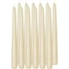 Trend Candles Dinerkaarsen - 12 Stuks - Creme - 8 Branduren - 25 Cm -Lifestyle-Productwinkel 1000014627