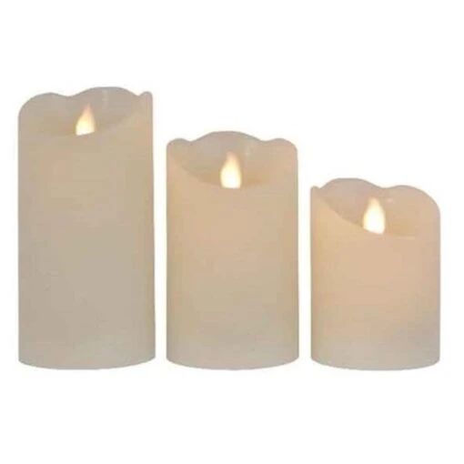 Merkloos LED Kaarsen - 3 Stuks - Creme Wit - Met Afstandsbediening -Lifestyle-Productwinkel 1000014629 0101