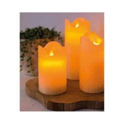 Merkloos LED Kaarsen - 3 Stuks - Creme Wit - Met Afstandsbediening -Lifestyle-Productwinkel 1000014629 0102