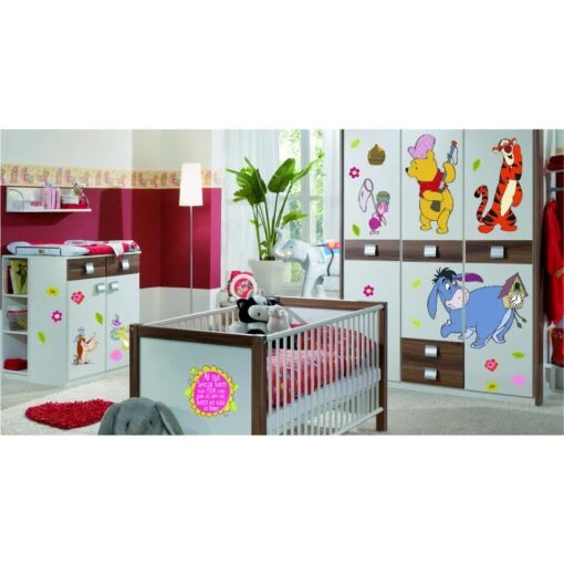 Disney Muursticker - Winnie De Poeh - Geel, Blauw, Oranje En Roze - 65 X 85 Cm -Lifestyle-Productwinkel 1000018033 0101