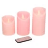 Anna's Collection Stompkaars - 3 Stuks - Roze - LED Kaarsen -Lifestyle-Productwinkel 1000019917