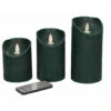 Anna's Collection Stompkaars - 3 Stuks - Antiek Groen - LED Kaarsen -Lifestyle-Productwinkel 1000019937