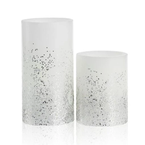 Pauleen Glowing Glitter Candle Whiteglitter Silvr. -Lifestyle-Productwinkel 1000021055 0102