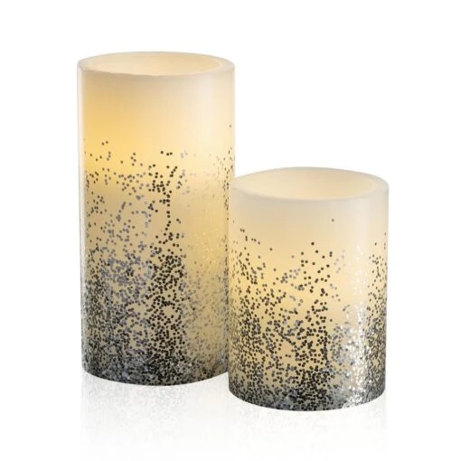 Pauleen Glowing Glitter Candle Whiteglitter Silvr. -Lifestyle-Productwinkel 1000021055