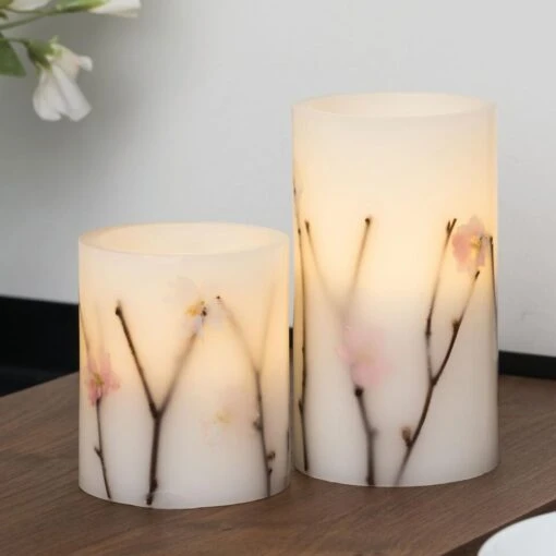 Pauleen Shiny Blossom Candle White-flowers. -Lifestyle-Productwinkel 1000021062 0102