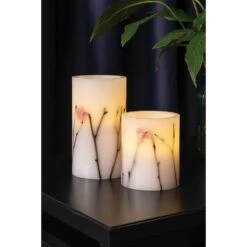 Pauleen Shiny Blossom Candle White-flowers. -Lifestyle-Productwinkel 1000021062 0103