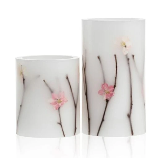 Pauleen Shiny Blossom Candle White-flowers. -Lifestyle-Productwinkel 1000021062