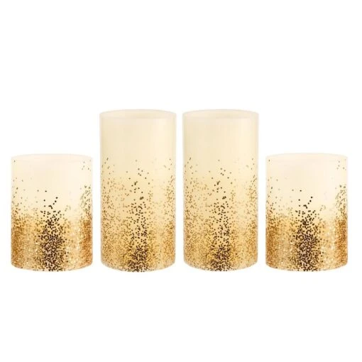 Pauleen LED-kaarsen Wax Golden Glitter - 4 Stuks -Lifestyle-Productwinkel 1000021063