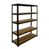 ERRO Stellingkast Met 5 Planken - Zwart - 120cm -Lifestyle-Productwinkel 1000024149