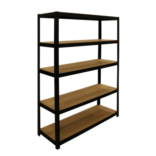 ERRO Stellingkast Met 5 Planken - Zwart - 120cm -Lifestyle-Productwinkel 1000024149