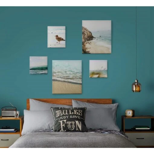 Art For The Home - Canvas Set Van 5 - Uitzicht Op Zee - 80x60cm -Lifestyle-Productwinkel 1000024409 0101