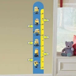 Minions Muursticker Meetlat - 135 Cm - Vinyl -Lifestyle-Productwinkel 1000031372 0101