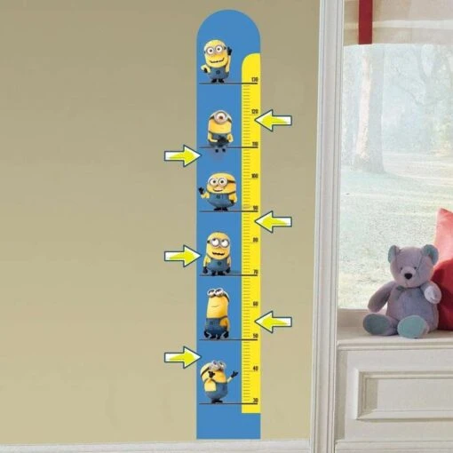 Minions Muursticker Meetlat - 135 Cm - Vinyl -Lifestyle-Productwinkel 1000031372 0101