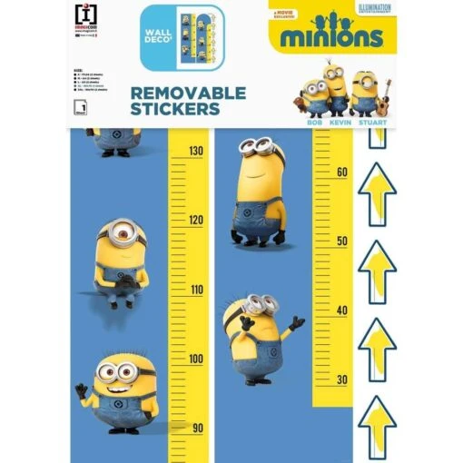 Minions Muursticker Meetlat - 135 Cm - Vinyl -Lifestyle-Productwinkel 1000031372 0102