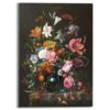 Plexiglasschilderij De Heem Stilleven Met Bloemen Op Vaas 70x50 Cm Zwart -Lifestyle-Productwinkel 1000038171