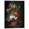 Alu-Dibond De Heem Bloemen 70x50 Cm Zwart -Lifestyle-Productwinkel 1000047124