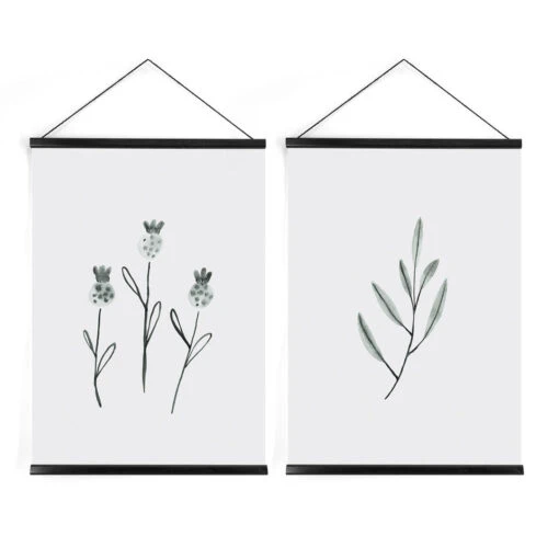 Art For The Home - Hanging Poster Set Van 2 - Botanisch Duo - 2 X -Lifestyle-Productwinkel 1000056700