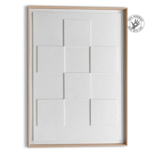 Schilderij Square 70x50 Cm Wit -Lifestyle-Productwinkel 1000081042