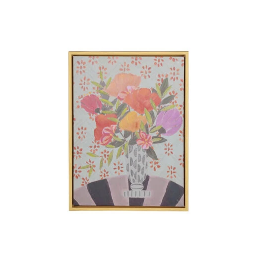 Mica Decorations Floria Muurdecoratie - L30 X H40 Cm - Canvas -Lifestyle-Productwinkel 1000082699