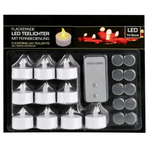 Cepewa Kaarsen - LED - 10 St - 3,5 Cm - Met Afstandsbediening -Lifestyle-Productwinkel 1000086121