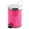 MSV Badkamer/toilet Pedaalemmer - Fuchsia Roze - 3 Liter - 17 X 25 Cm -Lifestyle-Productwinkel 1000089290