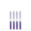 Mica Decorations Dip-dye Dinerkaars - Set Van 4 - H25 Cm - Lichtblauw -Lifestyle-Productwinkel 1000089528