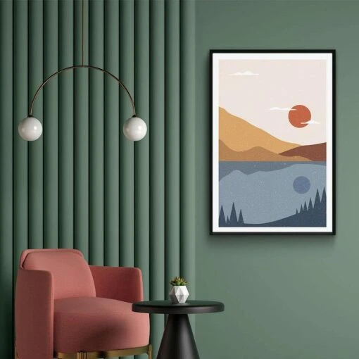 Walljar - Desert Waters - Poster Met Lijst / 60 X 90 Cm -Lifestyle-Productwinkel 1000091245 0103