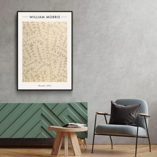 Walljar - William Morris - Branch - Poster Met Lijst / 60 X 90 Cm -Lifestyle-Productwinkel 1000091260 0103