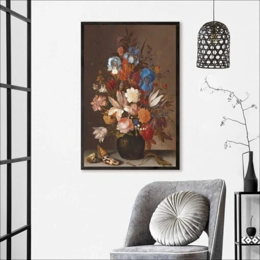 Ingelijste Poster Van Der Ast Stilleven 93x63 Cm Bruin -Lifestyle-Productwinkel 1000095059 0101