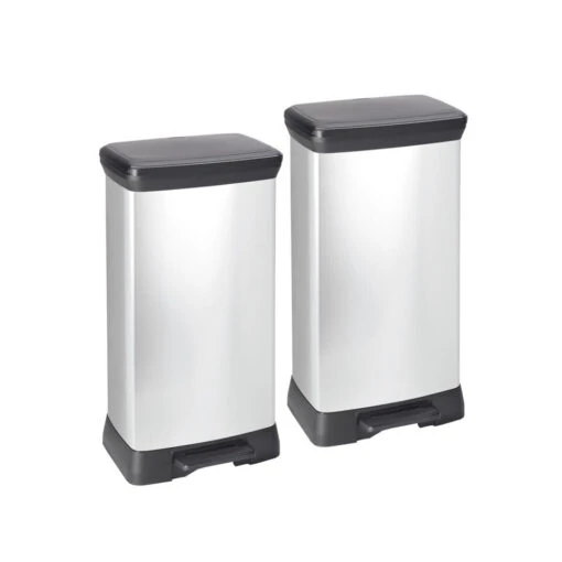 Curver Decobin Prullenbak - 50L - 2 Stuks - Metallic -Lifestyle-Productwinkel 1148669111