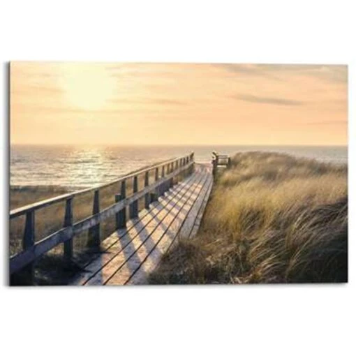 Schilderij Strandpad 60x90 Cm Beige -Lifestyle-Productwinkel 1280774644