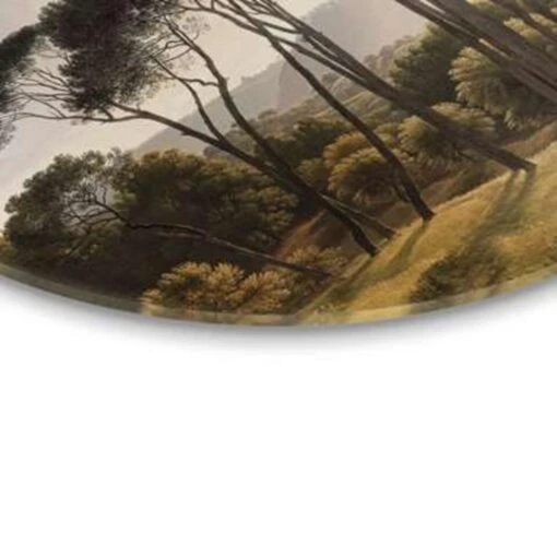 Glasschilderij Voogd Italiaans Landschap Ø 70 Cm Groen -Lifestyle-Productwinkel 1319232582 0103