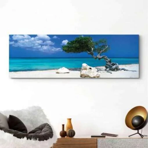 Schilderij Divi Divi Boom 52x156 Cm Blauw -Lifestyle-Productwinkel 1491189247 0101