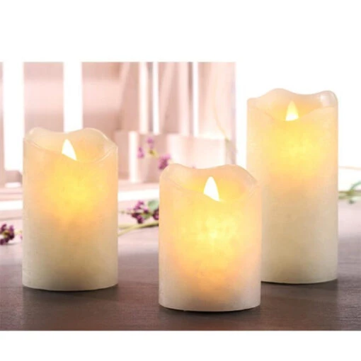 HI Bellatio Decorations - Stompkaarsen - LED - 3 Stuks - Creme Wit -Lifestyle-Productwinkel 36256a10c5d749cfa55c024da47828b4