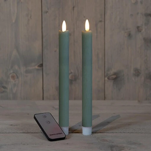 Anna's Collection LED Dinerkaarsen - 2x - Jade Groen - 23 Cm -Lifestyle-Productwinkel 411f59284e554ccf834c9df09a3156fd