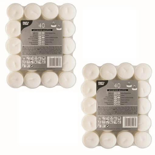 Conpax Candles Waxinelichtjes - 40 Stuks - 4 Branduren -Lifestyle-Productwinkel 698ea1769003410a8225da63e2cc2994