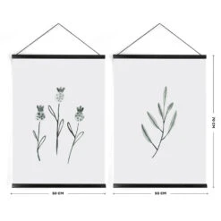 Art For The Home - Hanging Poster Set Van 2 - Botanisch Duo - 2 X -Lifestyle-Productwinkel 81691f600f534c70b6075f5ea668247e