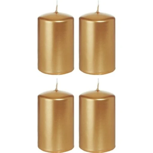 Trend Candles Stompkaarsen - 4 Stuks - Goud - 18 Branduren -Lifestyle-Productwinkel ba50cd775e844316bbd7cee11e85405f